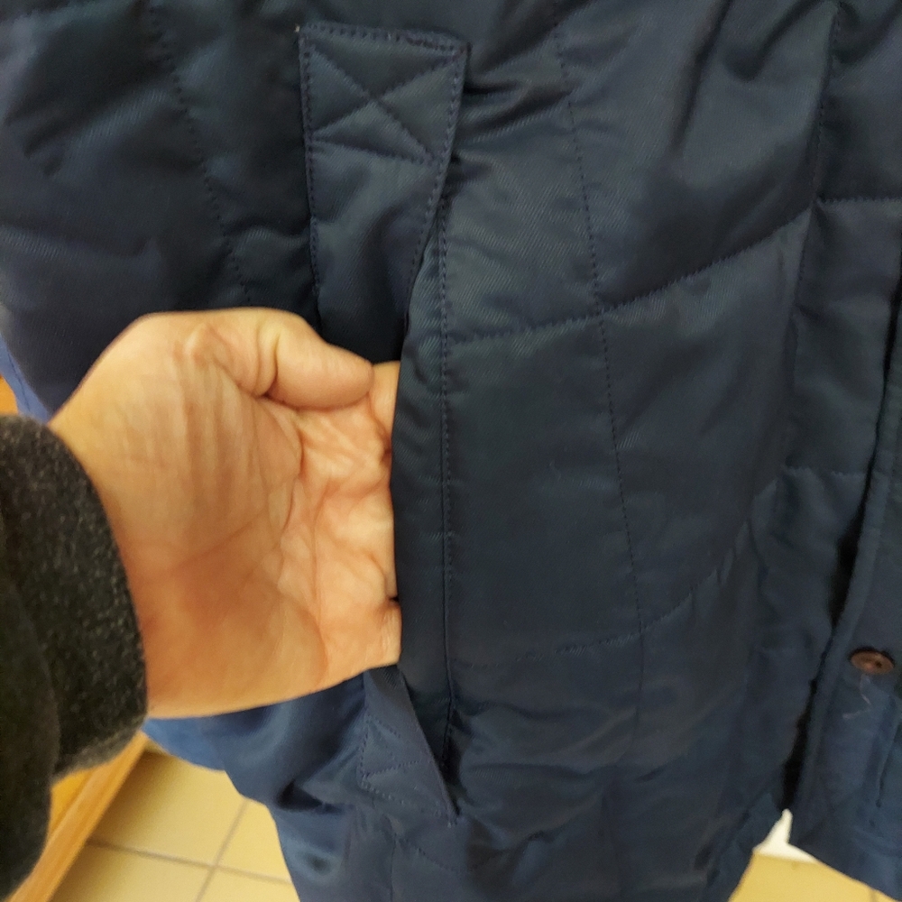 NWOT Timberland Men's Navy Quilted Jacket Collared  Size XL Outdoor Woodsy - Picture 6 of 12